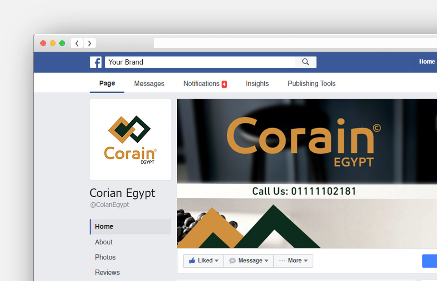 Corian Egypt Branding