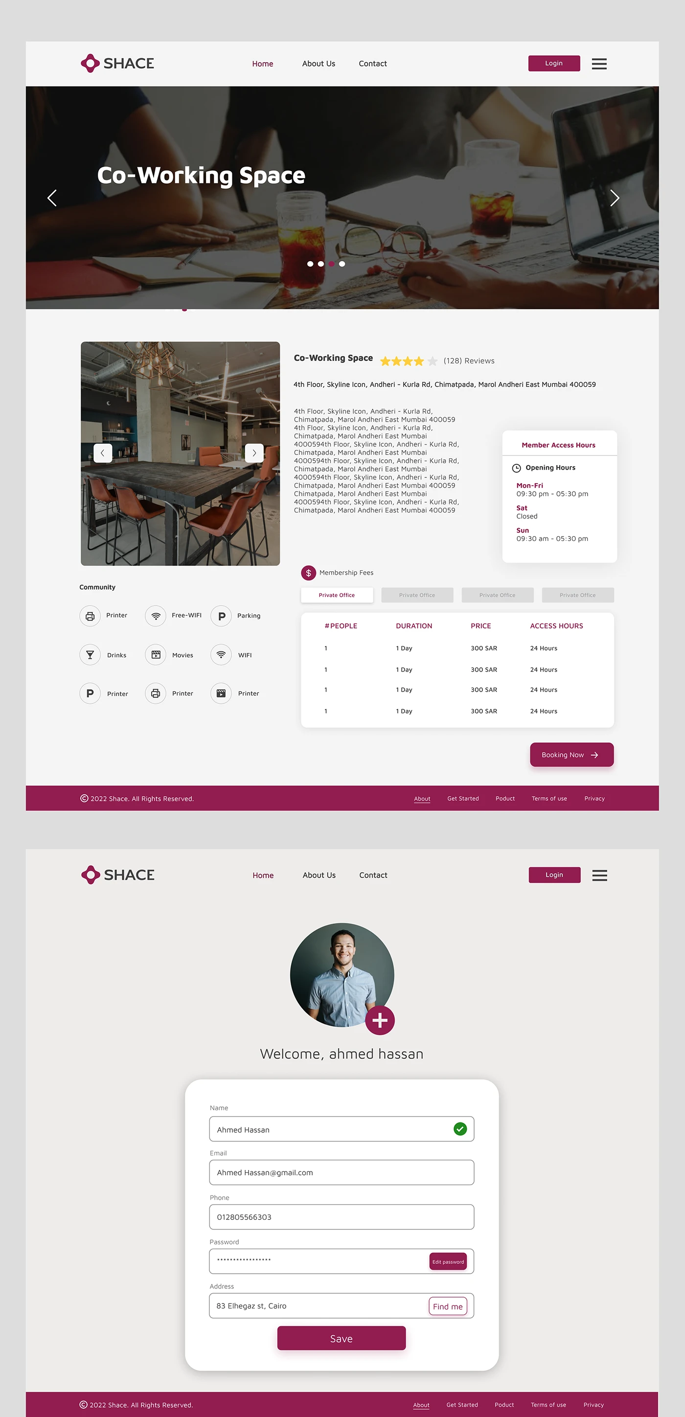 Shace Website