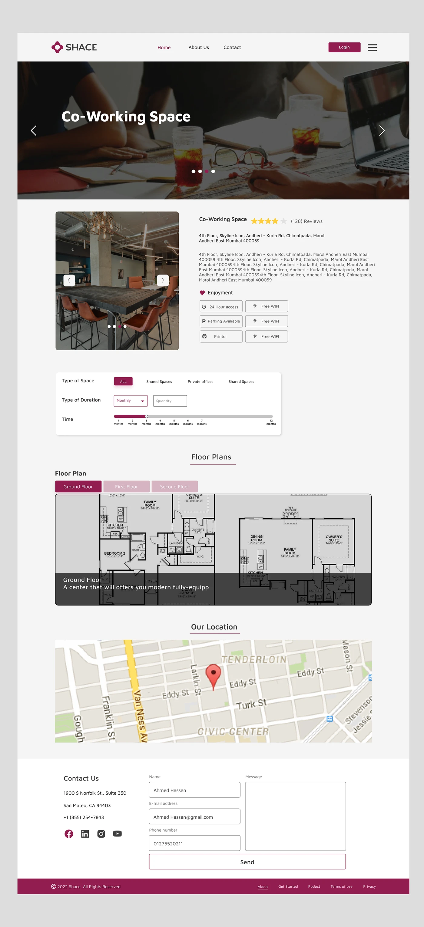 Shace Website