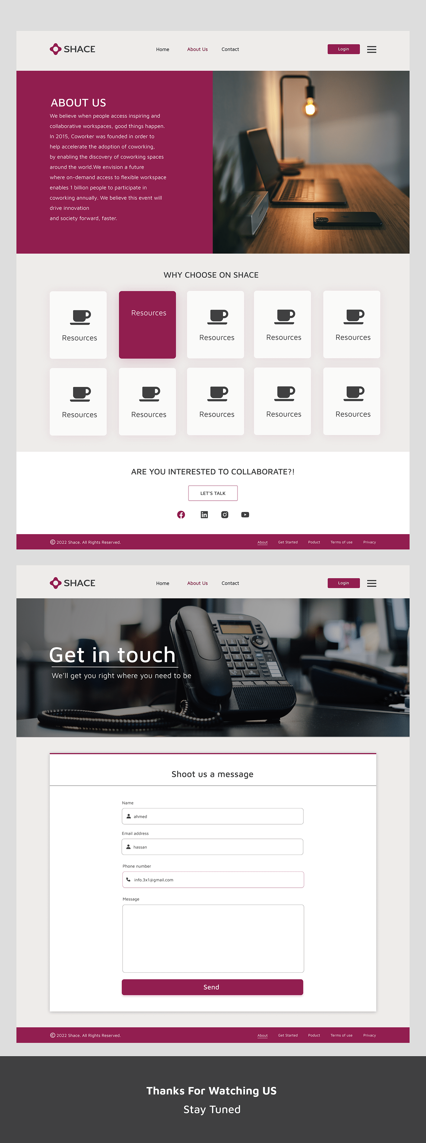 Shace Website